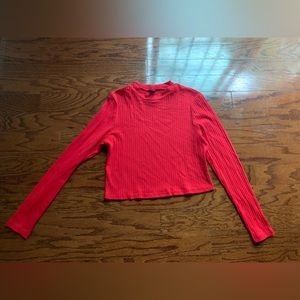 Shein Red Crop Turtleneck Top Size 0XL